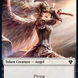 Magic: The Gathering Angel Token (W 4/4) // Elemental Token (R 3/1)
