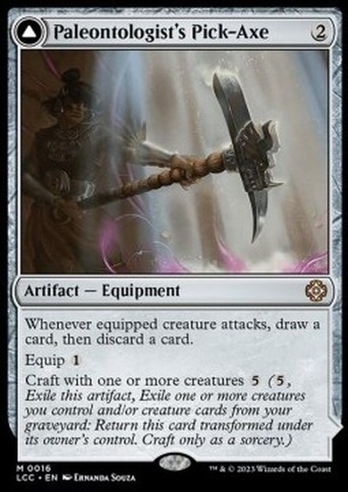 Magic: The Gathering Paleontologist's Pick-Axe // Dinosaur Headdress