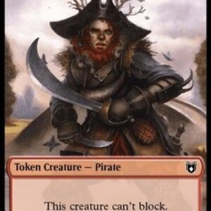 Magic: The Gathering Pirate Token (R 4/2) // Human Soldier Token (W 1/1)