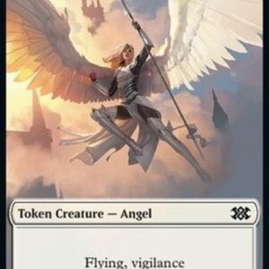 Magic: The Gathering Angel Token (W 4/4 Vigilance) // Elemental Token (R 1/1)