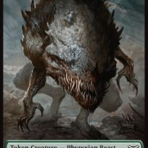 Magic: The Gathering Phyrexian Beast Token (G 4/4) // Manifest Token (C 2/2)