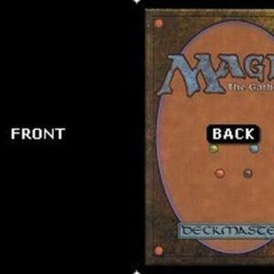 Magic: The Gathering Black Round Corner Filler Card