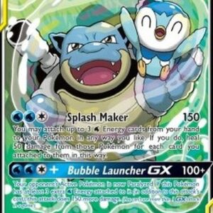 Pokemon Blastoise & Piplup GX
