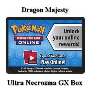 Pokemon Online Code Card (Dragon Majesty: Ultra Necrozma GX Box)