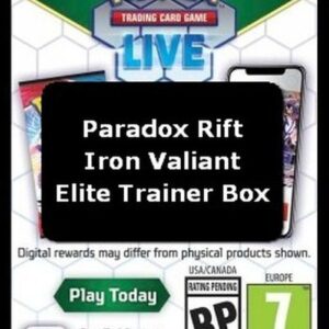 Pokemon Live Code Card (Iron Valiant Elite Trainer Box)