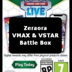 Pokemon Live Code Card (Zeraora VMAX & VSTAR Battle Box)