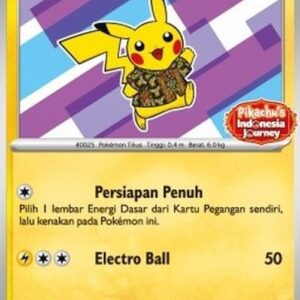 Pokemon Pikachu Wearing a Batik Shirt (SV-P/ID 154) Indonesian