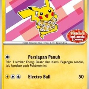 Pokemon Pikachu Wearing a Batik Shirt (SV-P/ID 190) Indonesian