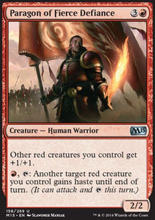 Magic: The Gathering Paragon of Fierce Defiance