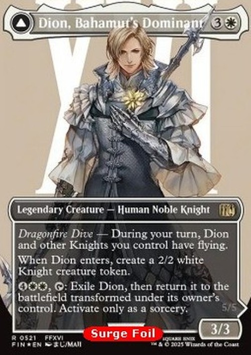 Magic: The Gathering Dion, Bahamut's Dominant // Bahamut, Warden of Light (V.3)