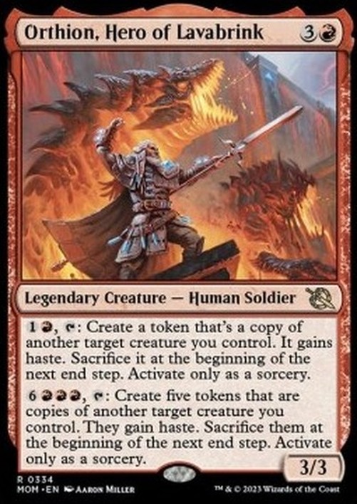 Magic: The Gathering Orthion, Hero of Lavabrink (V.2)