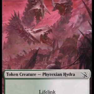 Magic: The Gathering Phyrexian Hydra Token (GW 3/3 Lifelink) // Treasure Token