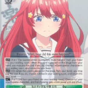 Weiß Schwarz 5HY/Awkward Atmosphere, Itsuki Nakano (V.2 - Super Rare)