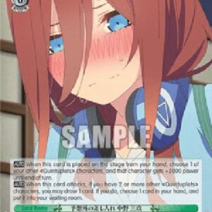 Weiß Schwarz 5HY/Unexpected Gift, Miku Nakano (V.2 - Super Rare)