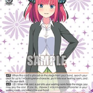 Weiß Schwarz 5HY/Approach With Utmost Effort, Nino Nakano (V.1 - Common)