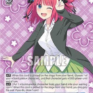 Weiß Schwarz 5HY/Second Daughter of the Nakano Family, Nino Nakano (V.1 - Common)