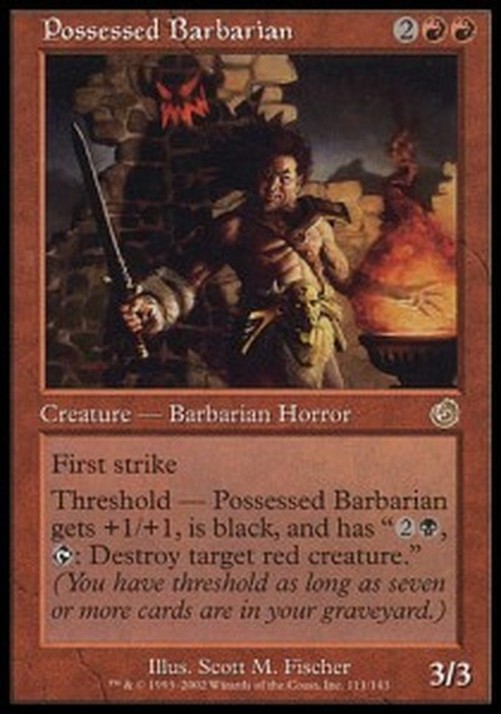 Magic: The Gathering Possessed Barbarian