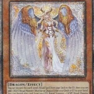 Yu-Gi-Oh! PHNI Saffira, Dragon Queen of the Voiceless Voice (V.2 - Quarter Century Secret Rare)
