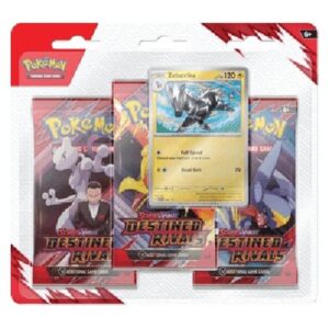 Pokemon Destined Rivals: Zebstrika 3-Pack Blister