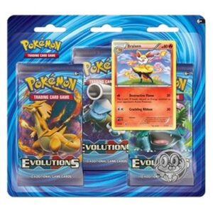 Pokemon Evolutions: Braixen 3-Pack Blister