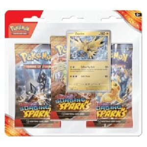 Pokemon Surging Sparks: Zapdos 3-Pack Blister