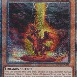 Yu-Gi-Oh! Burner, Dragon Ruler of Sparks (V.2 - Quarter Century Secret Rare)