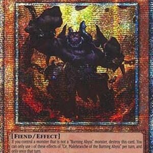 Yu-Gi-Oh! Cir, Malebranche of the Burning Abyss (V.2 - Quarter Century Secret Rare)