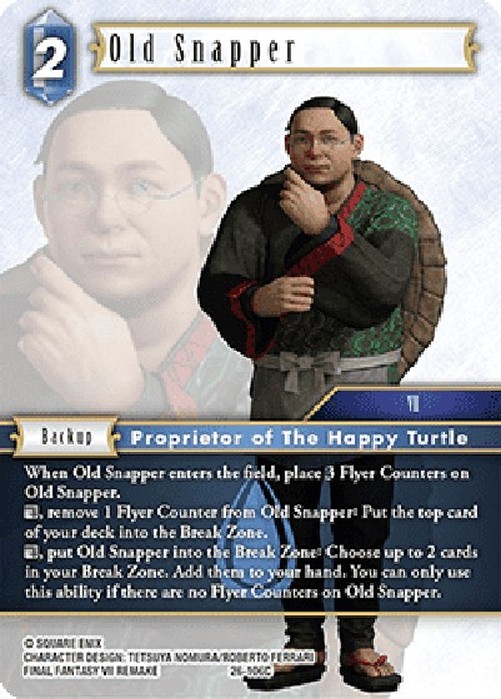 Final Fantasy TCG Old Snapper