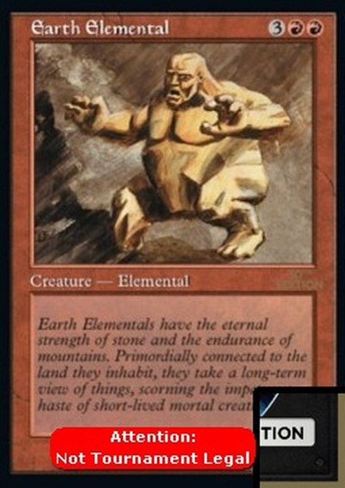 Magic: The Gathering Earth Elemental (V.2)