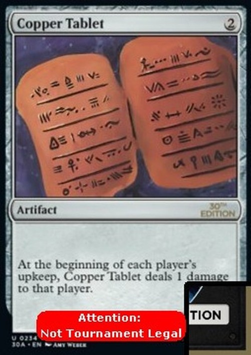 Magic: The Gathering Copper Tablet (V.1)