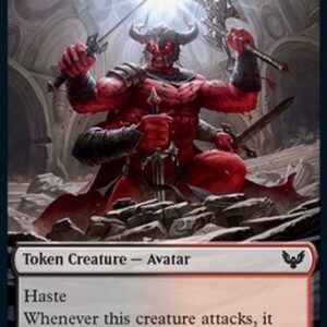 Magic: The Gathering Avatar Token (BR 3/6) // Elemental Token (UR 4/4)