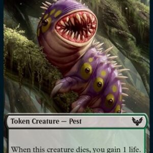 Magic: The Gathering Pest Token (BG 1/1) // Spirit Token (RW 3/2)