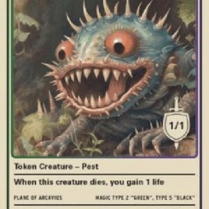 Magic: The Gathering Pest Token (Black and Green 1/1)