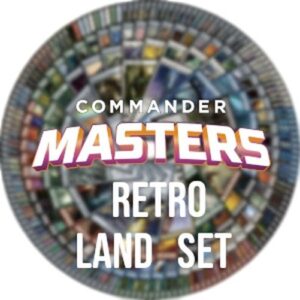 Magic: The Gathering Commander Masters: Retro Frame Basic Land Set