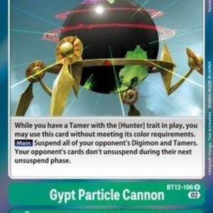 Digimon Gypt Particle Cannon