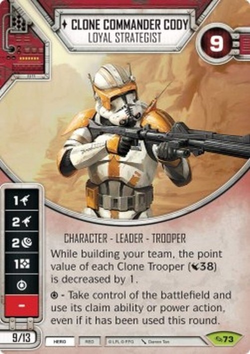 Star Wars: Destiny Clone Commander Cody - Loyal Strategist