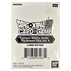 Dragon Ball Super DBS Unison Warrior Series Pre-Release Pack Vol.4