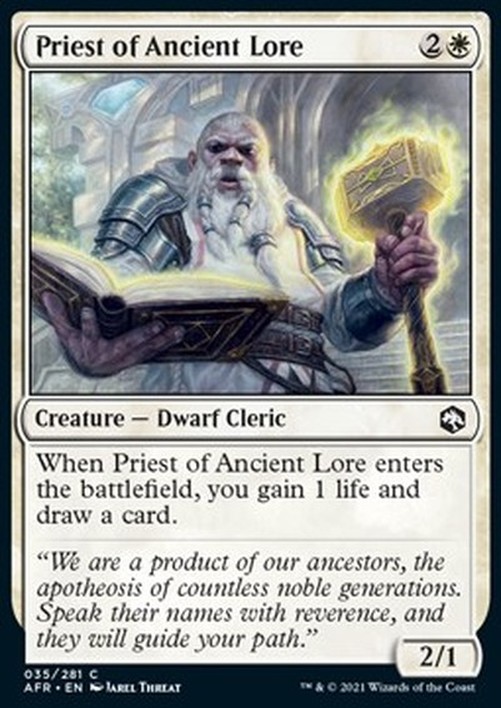 Magic: The Gathering Priest of Ancient Lore