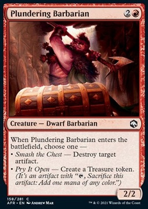 Magic: The Gathering Plundering Barbarian