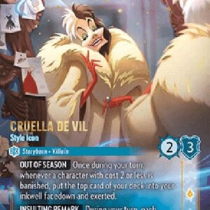 Lorcana 9FAB Cruella De Vil - Style Icon (V.2)