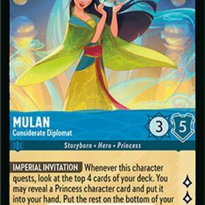 Lorcana 9FAB Mulan - Considerate Diplomat (V.3)