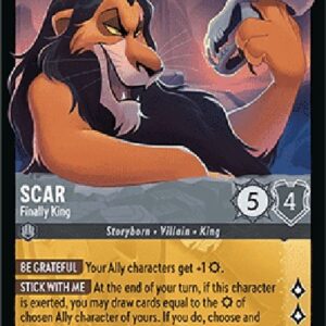 Lorcana 9FAB Scar - Finally King (V.1)
