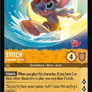 Lorcana 9FAB Stitch - Carefree Surfer
