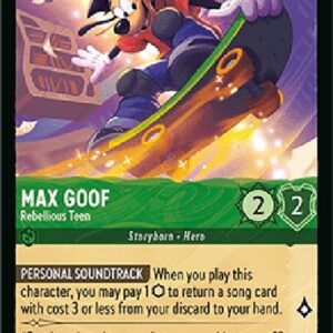 Lorcana 9FAB Max Goof - Rebellious Teen (V.1)