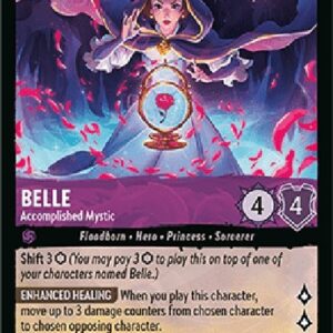 Lorcana 9FAB Belle - Accomplished Mystic (V.1)