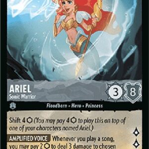 Lorcana 9FAB Ariel - Sonic Warrior
