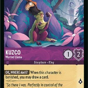 Lorcana 9FAB Kuzco - Wanted Llama (V.1)