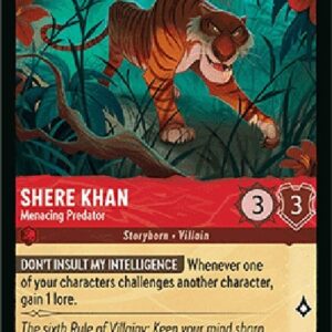 Lorcana 9FAB Shere Khan - Menacing Predator