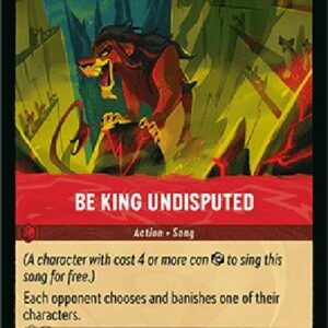 Lorcana 9FAB Be King Undisputed (V.1)
