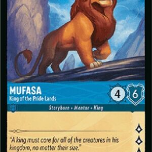 Lorcana 9FAB Mufasa - King of the Pride Lands